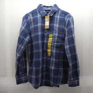 NEW!‎ Eddie Bauer $80 Blue Plaid Flannel Shirt Mens Size Medium New With Tags!